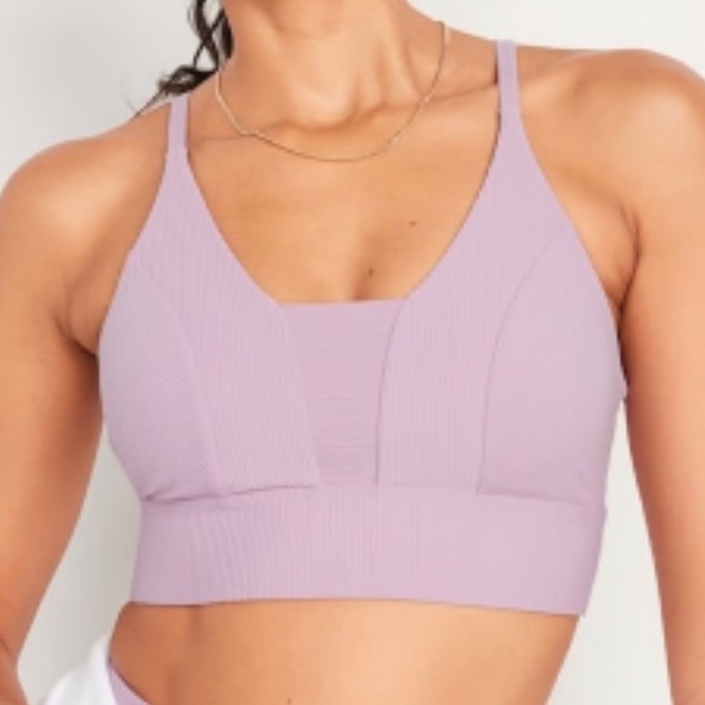 Old Navy Powersoft Lavender Purple Padded Sports Bra XL Extra Large